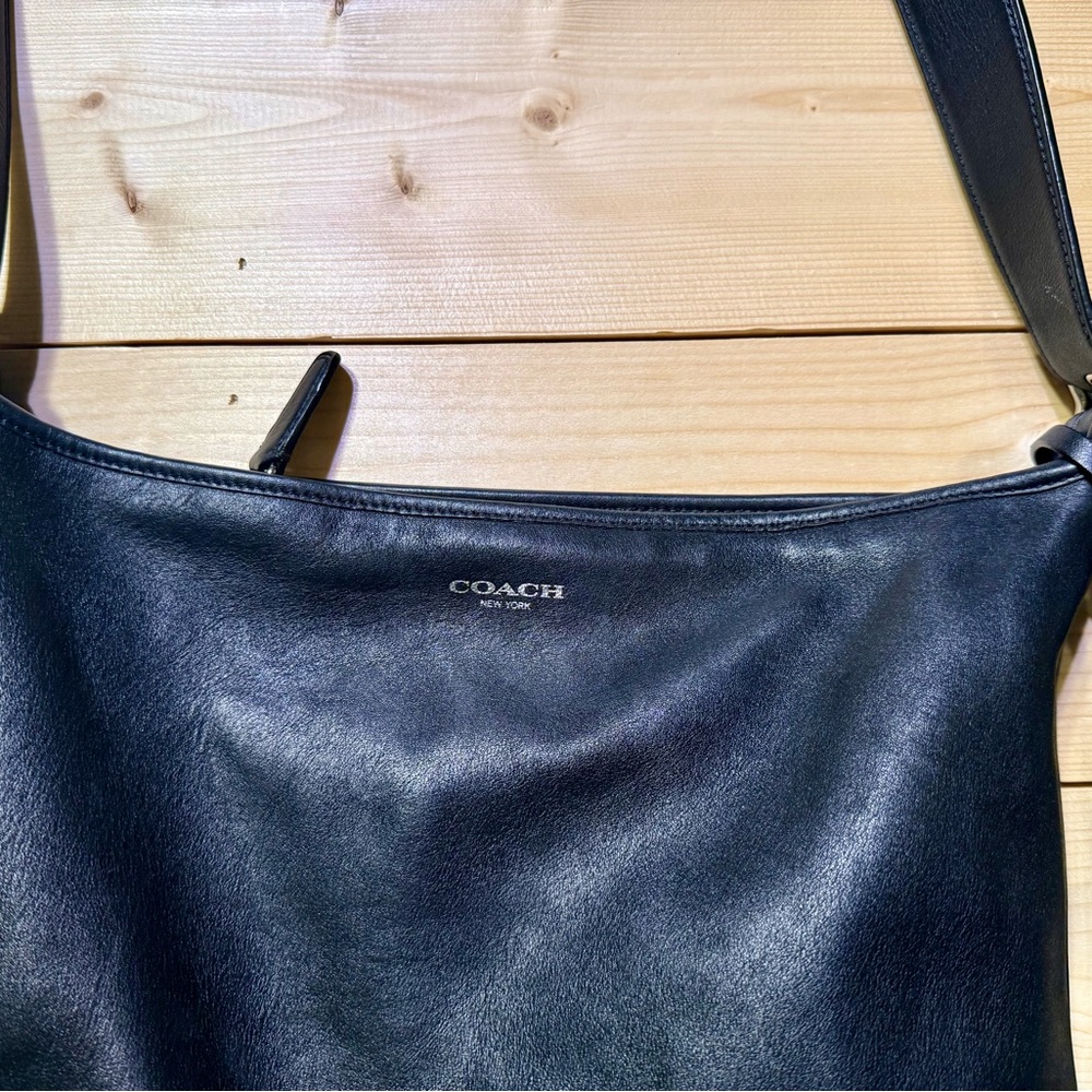 Coach Midnight Black Leather Crossbody